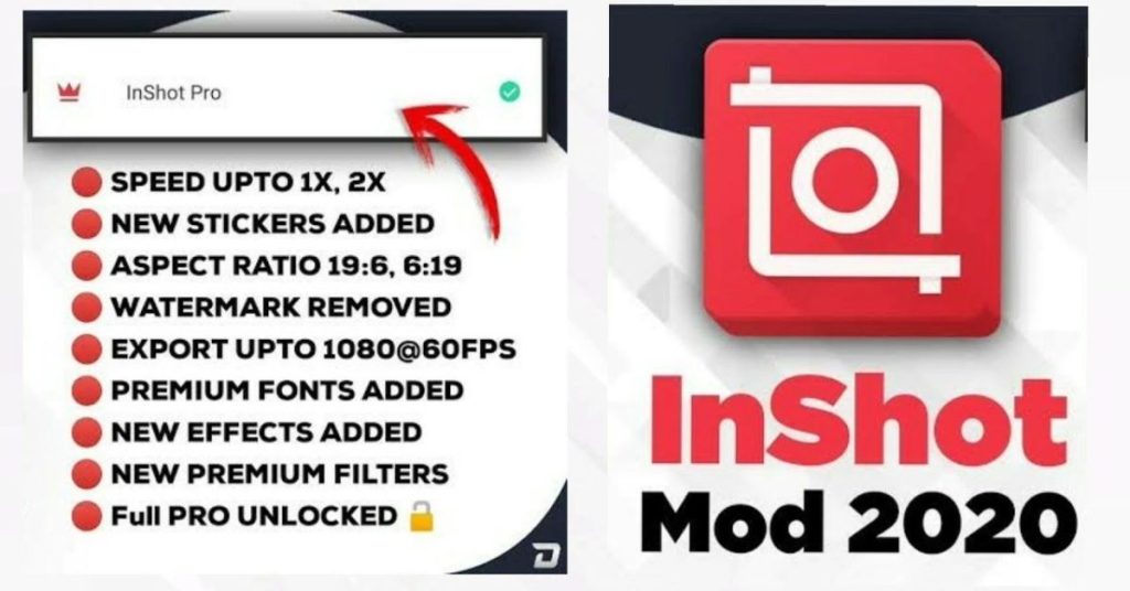 Features of Inshot mod apk